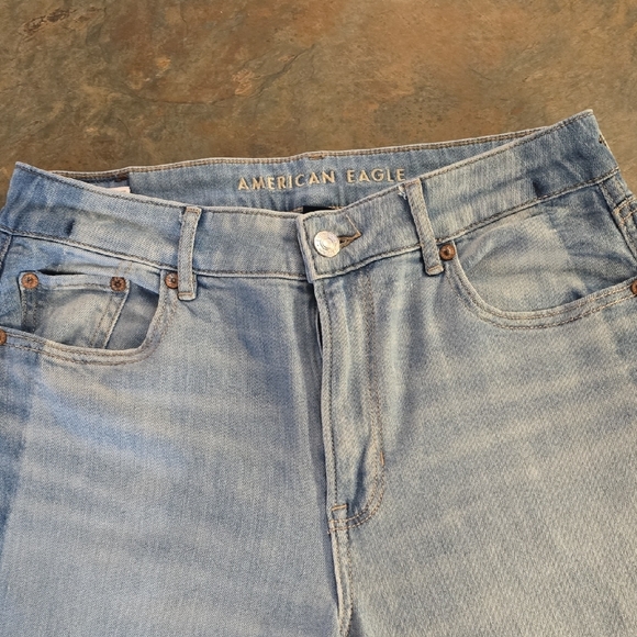 American Eagle Wide Leg Jeans Size Large - Picture 3 of 10